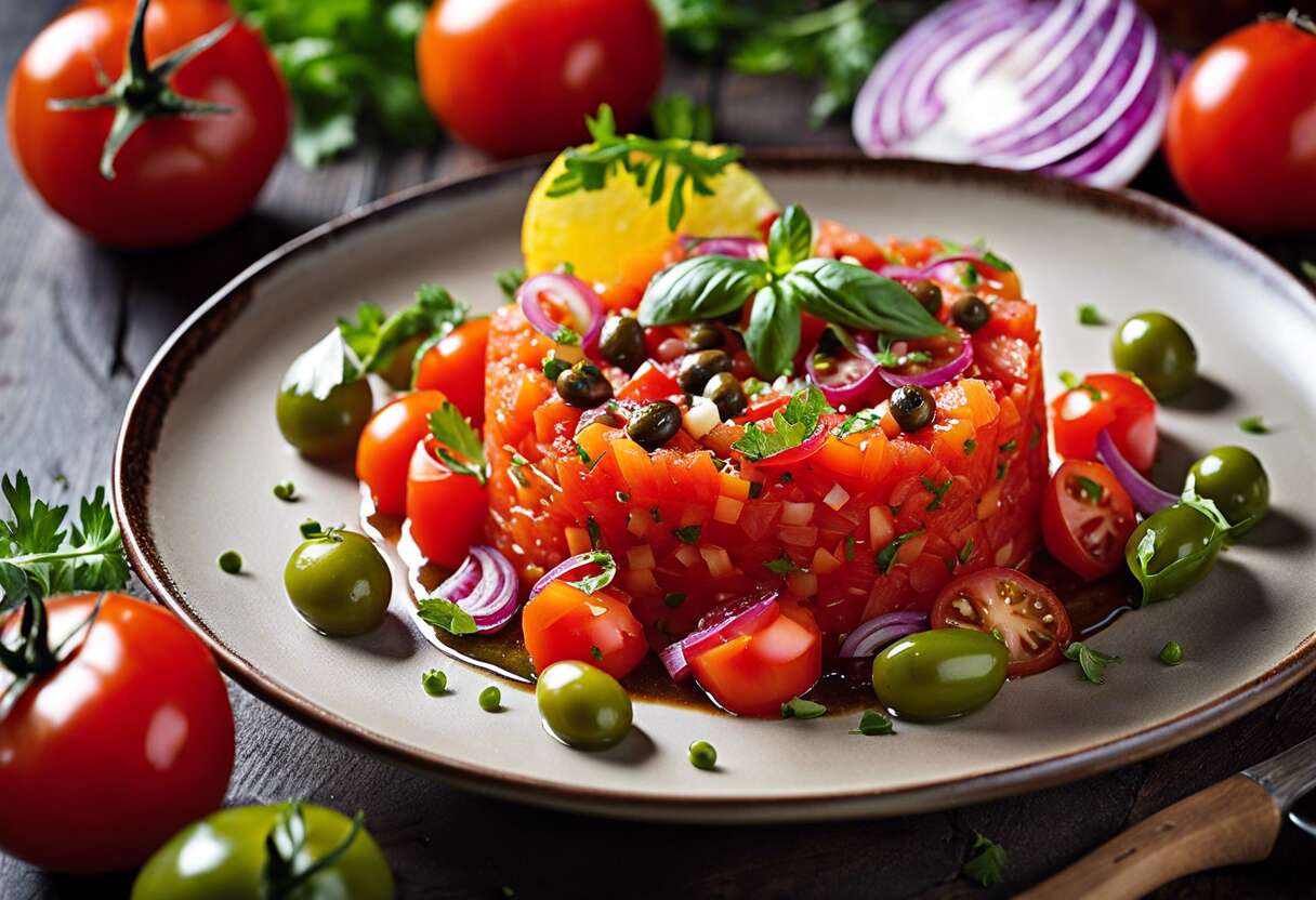 Tartare de tomate : une recette rafraîchissante pour l&rsquo;été