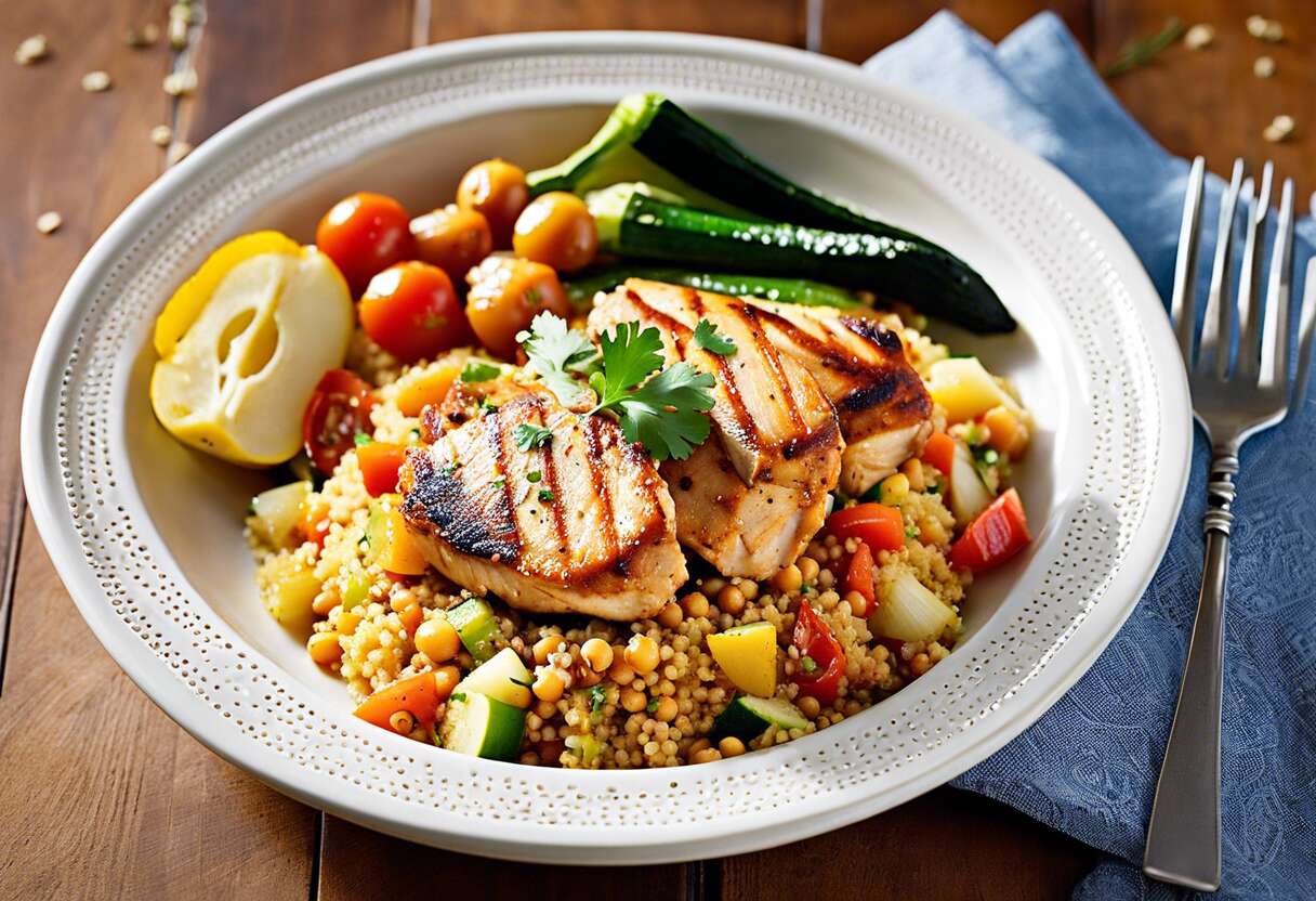 Recette facile de couscous de poulet en cocotte