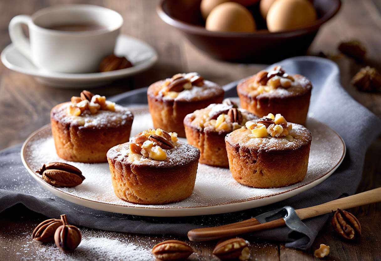 Petits moelleux aux noix : recette facile et gourmande
