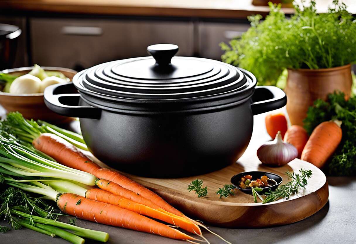 Recette de la poule au pot façon cocotte de luxe - Cuisine traditionnelle revisité