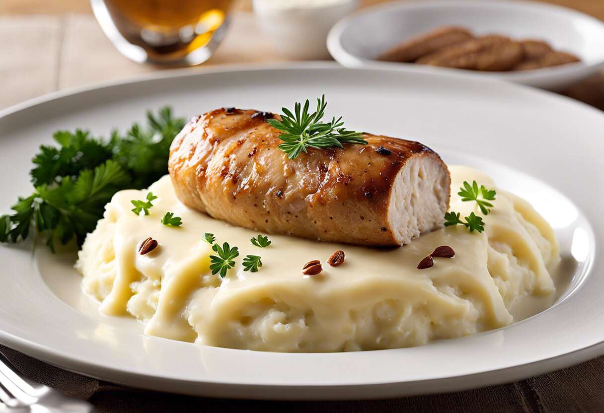Recette de boudin blanc et écrasé de pommes de terre : saveurs traditionnelles