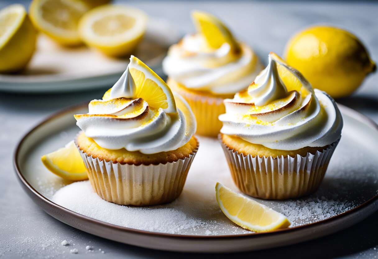 Recette de cupcakes au citron meringués : saveurs irrésistibles