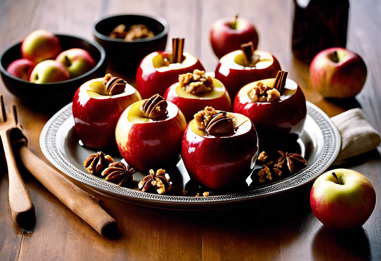Recette facile de pommes au four farcies aux noix