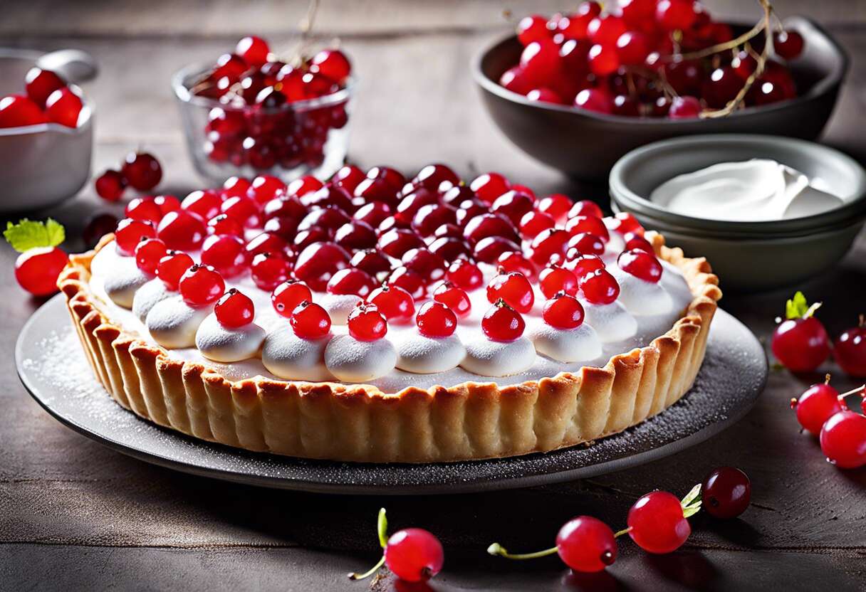 Recette de tarte meringuée aux groseilles : saveurs acidulées garanties !