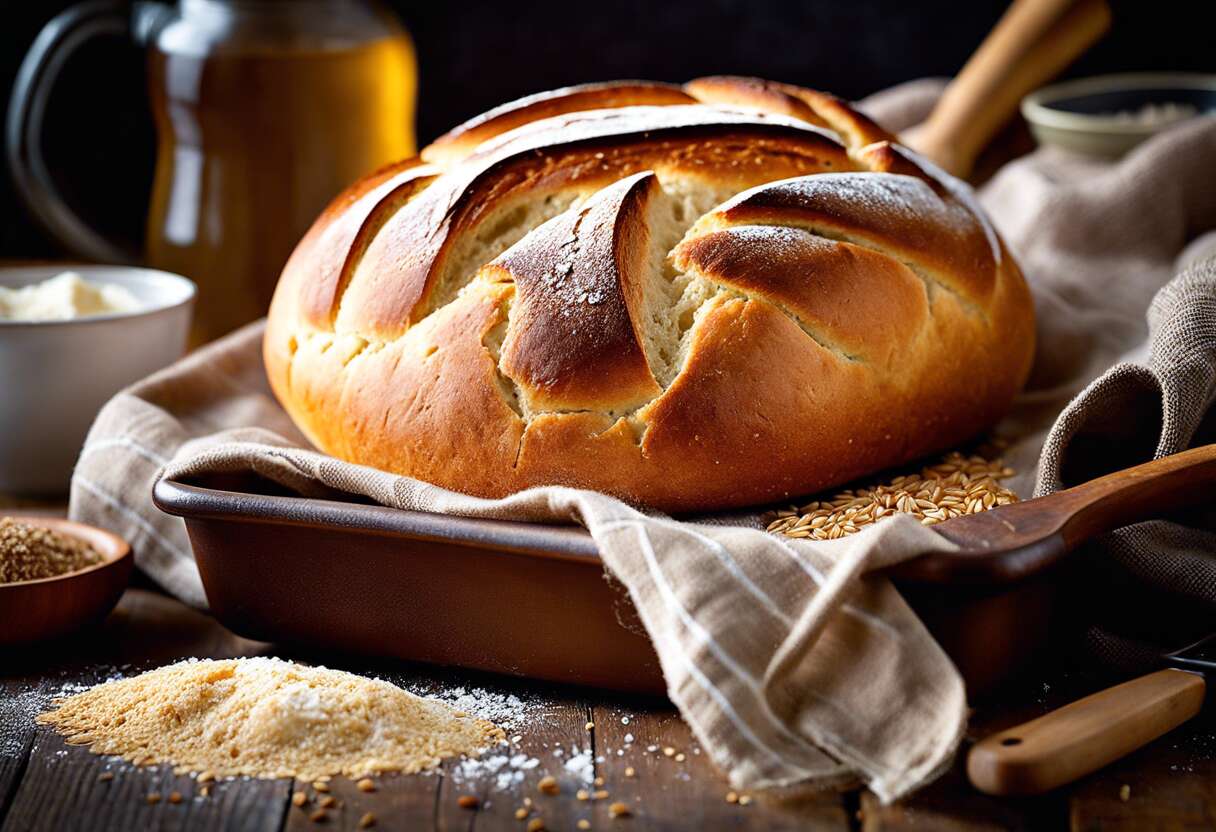 Pain de campagne très moelleux : recette facile en cocotte
