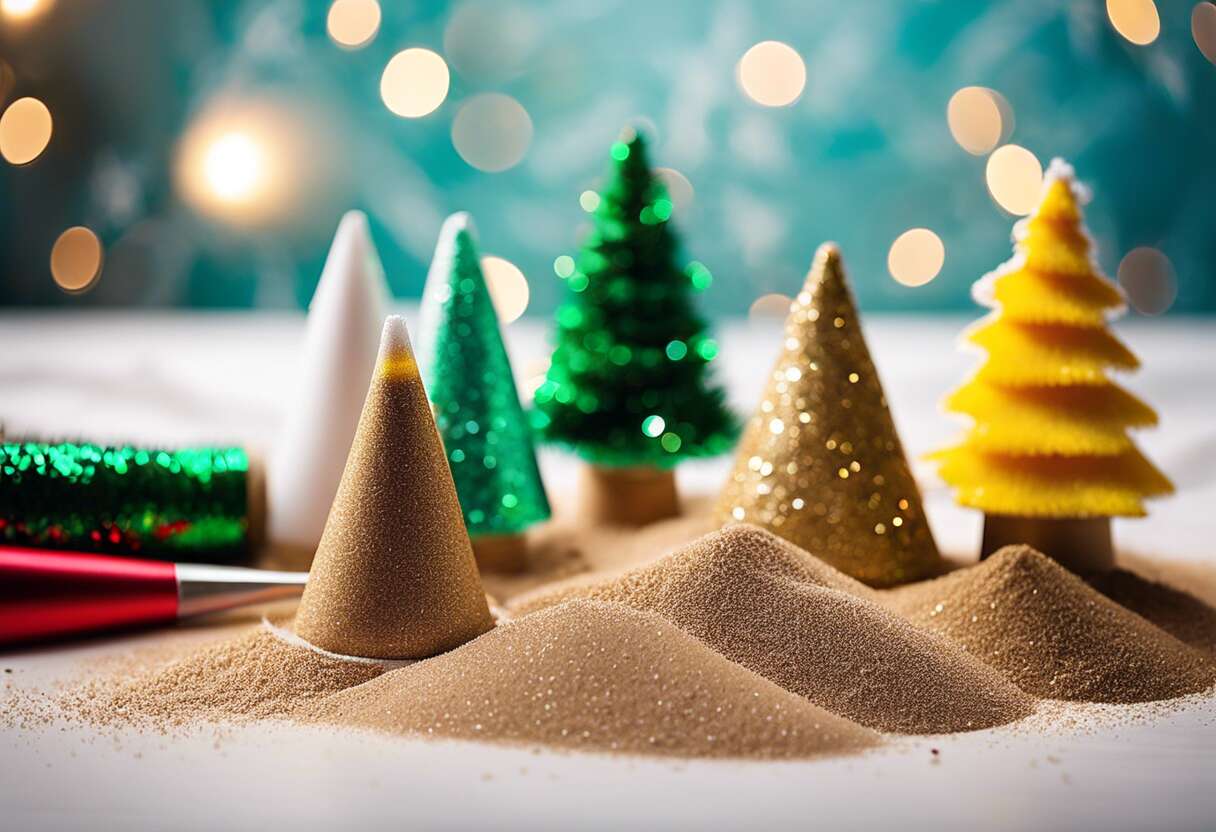 Notre sapin décoré de sables : idées et inspirations créatives