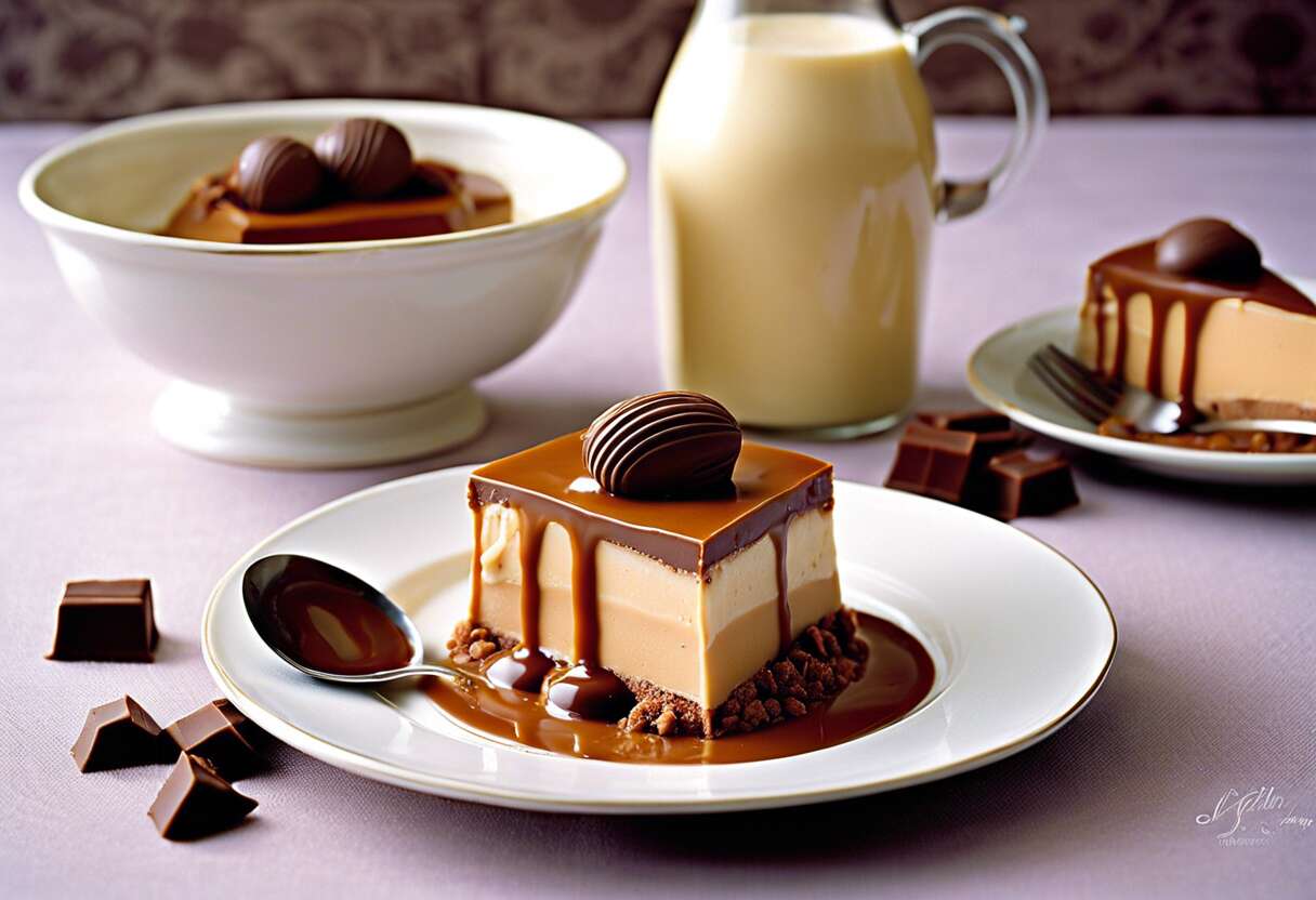 Recette facile : mousse au chocolat au lait et caramel onctueuse