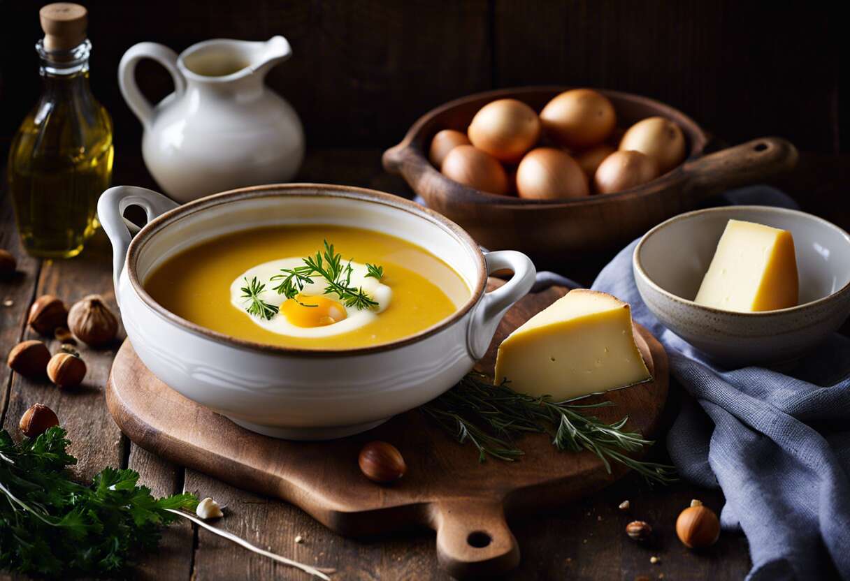 Velouté de panais à la purée de noisette et fromage de brebis : une recette gourmande