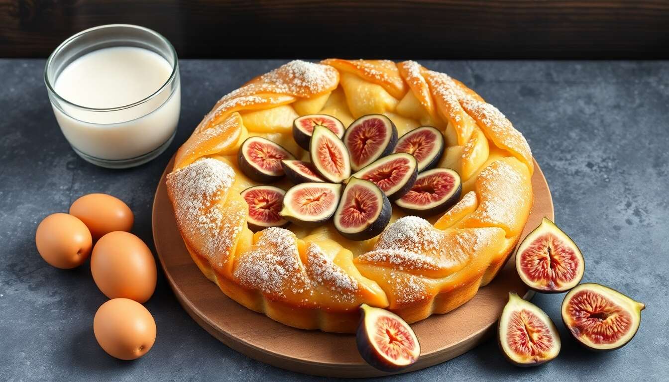 Délicieuse tarte briochée aux figues