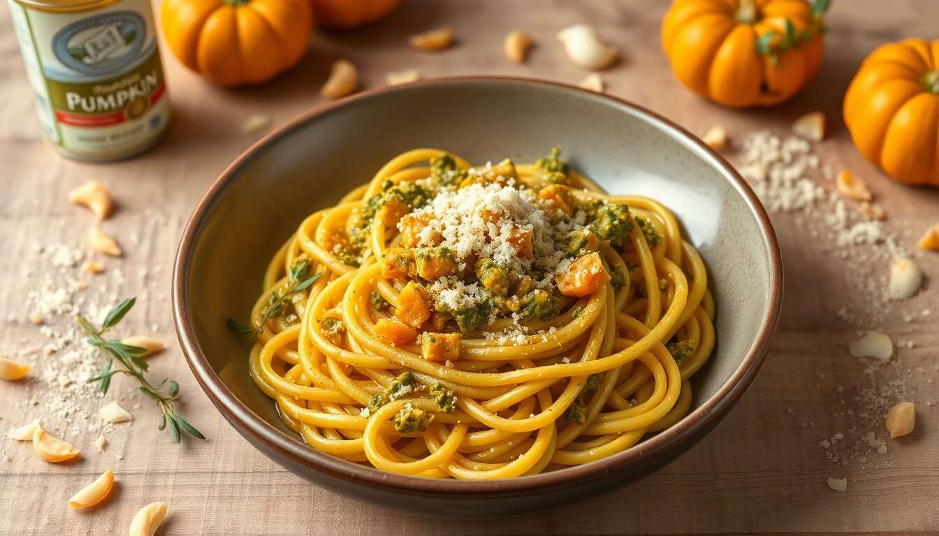 Recette de trucioli au pesto de potiron