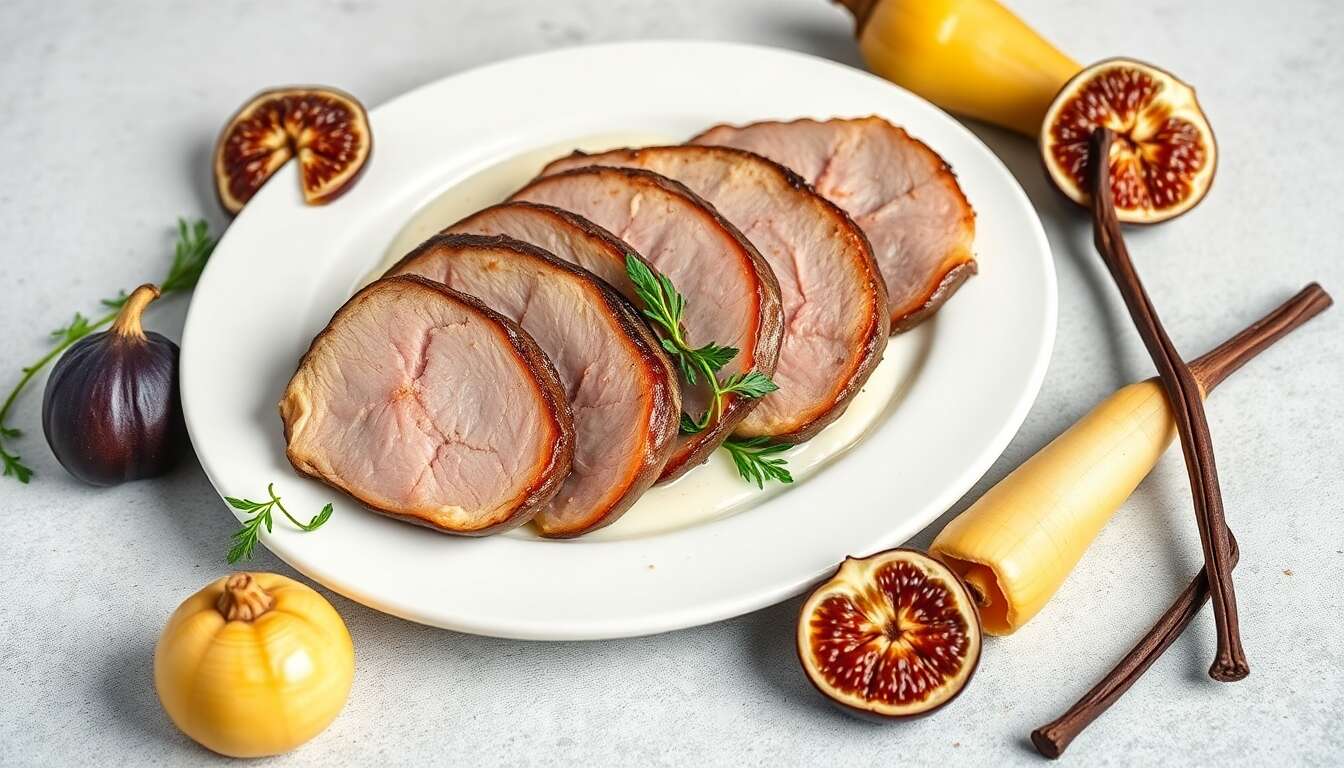 Magret de canard aux figues épicées et crème de navets à la vanille : recette gourmande