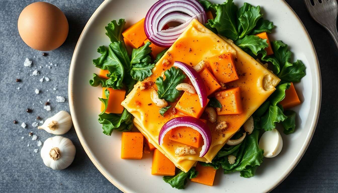 Lasagne végétale : chou frisé et butternut