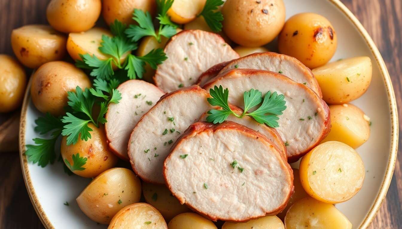 Filet de porc et pommes de terre persillées : une recette gourmande
