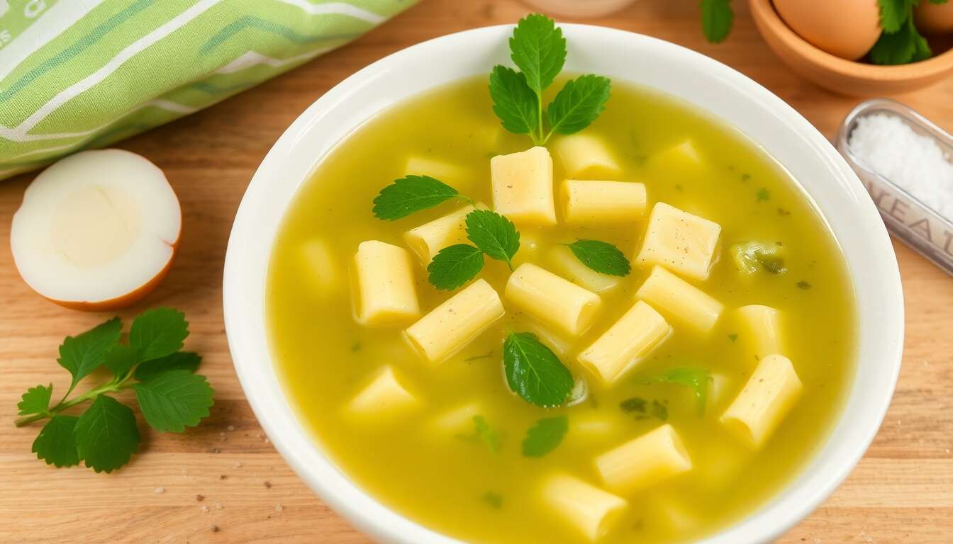 Soupe de chou vert et orecchiette en bouillon de volaille : découvrez la recette