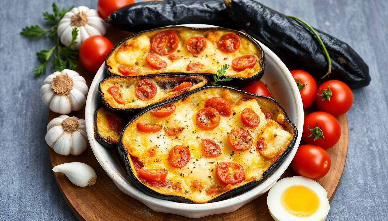 Aubergines gratinées au fromage de brebis : une recette savoureuse