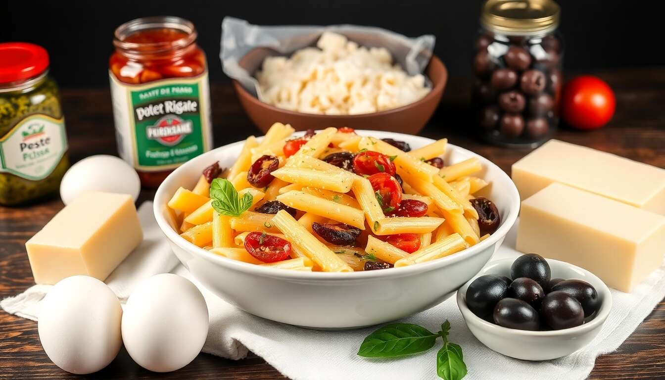 Salade de pâtes italiennes : recette savoureuse et facile