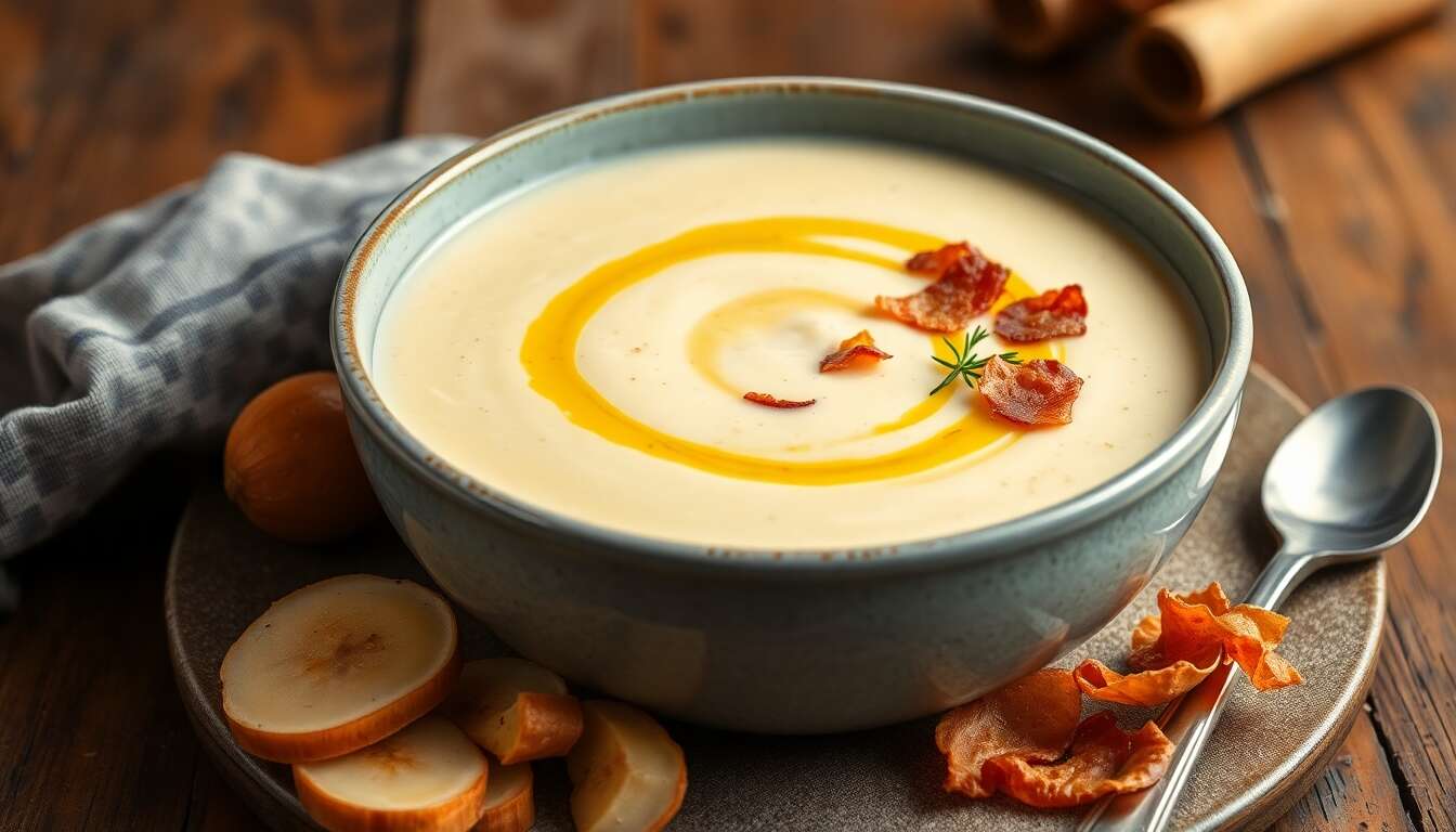 Velouté de panais : recette gourmande à la pancetta croustillante