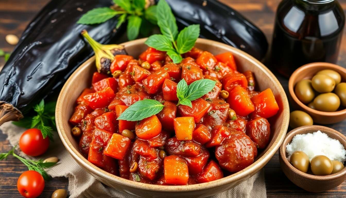 Recette authentique de la caponata sicilienne