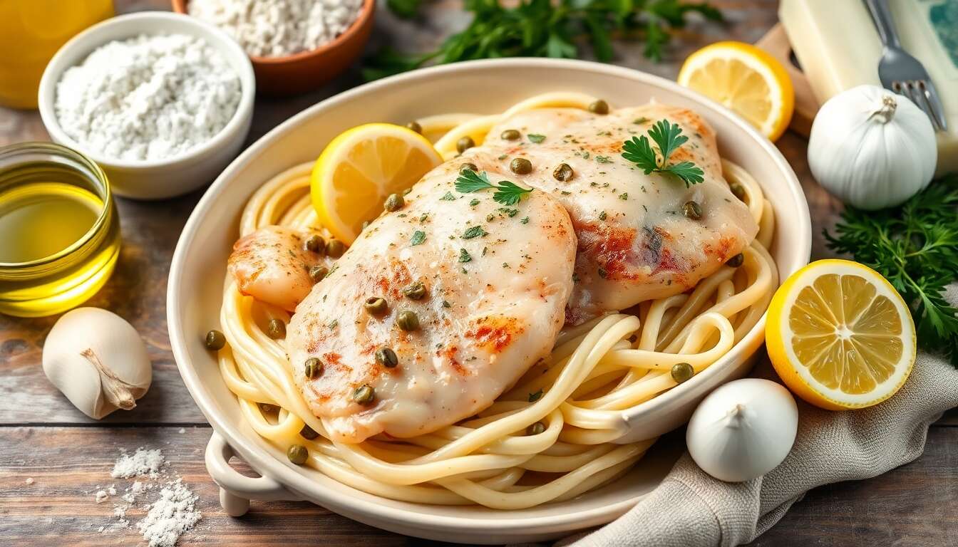 Poulet Piccata au Citron et Câpres : recette Savoureuse