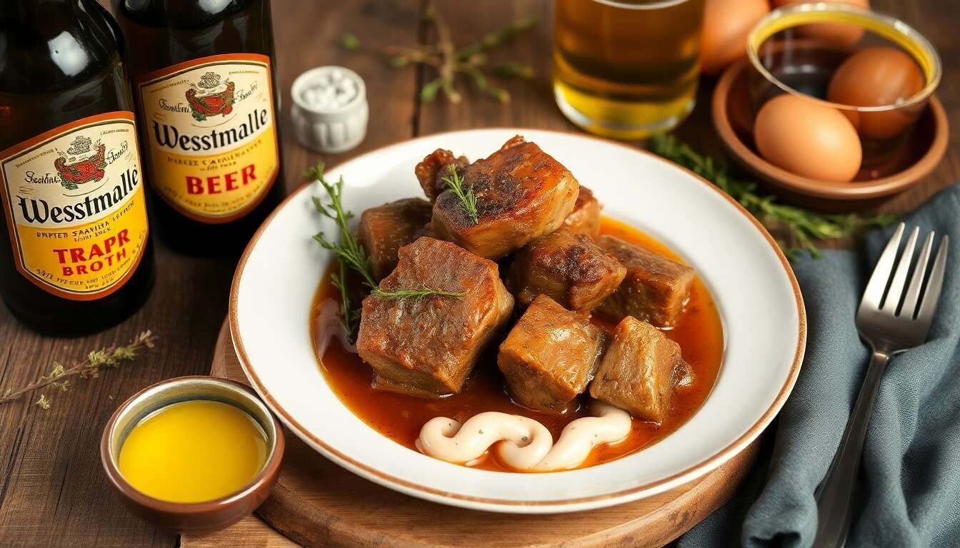 Joues de porc braisées à la bière Westmalle : recette d'hiver savoureuse