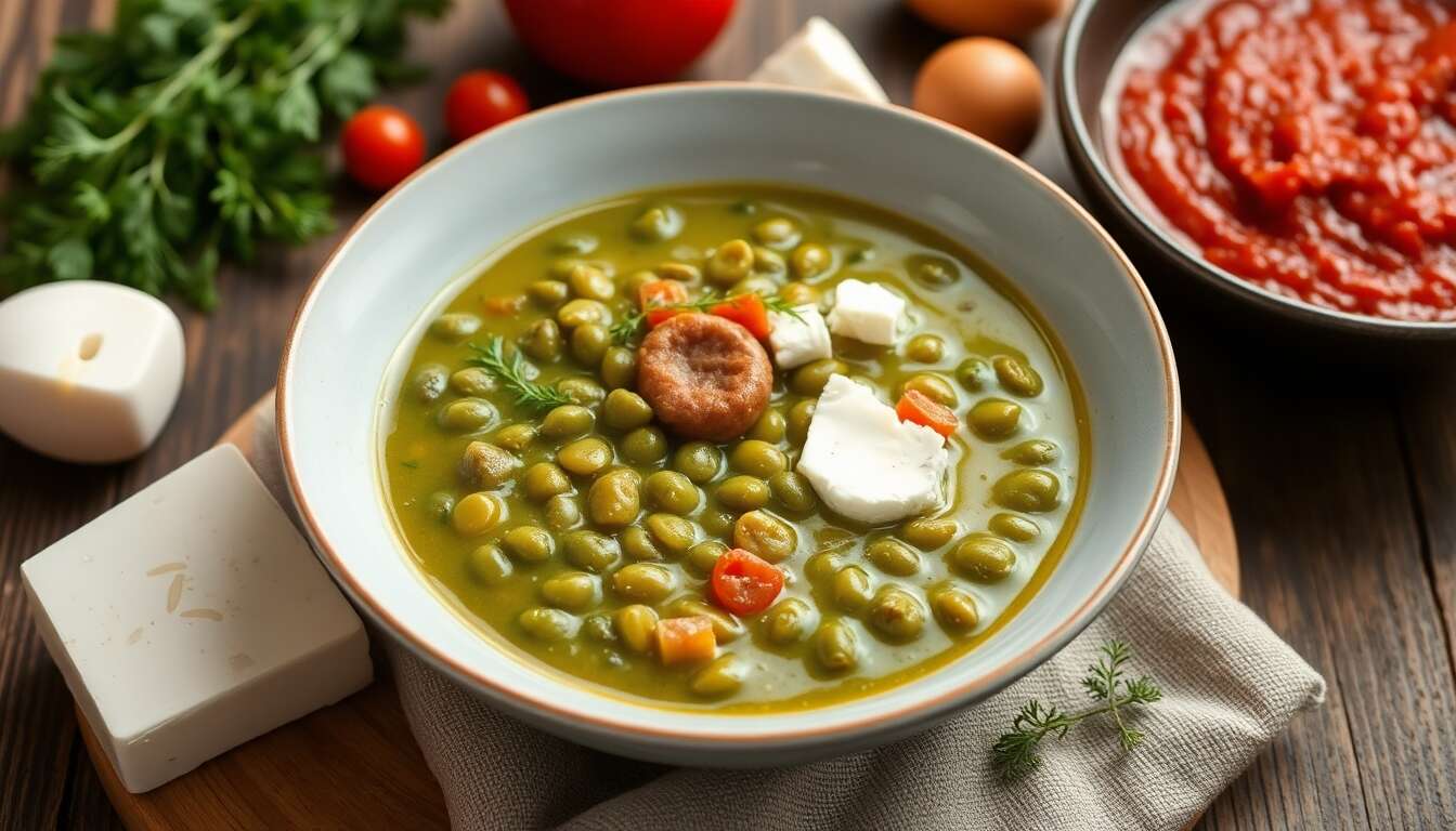 Soupe de lentilles vertes du Puy : recette savoureuse avec Montbéliard et feta