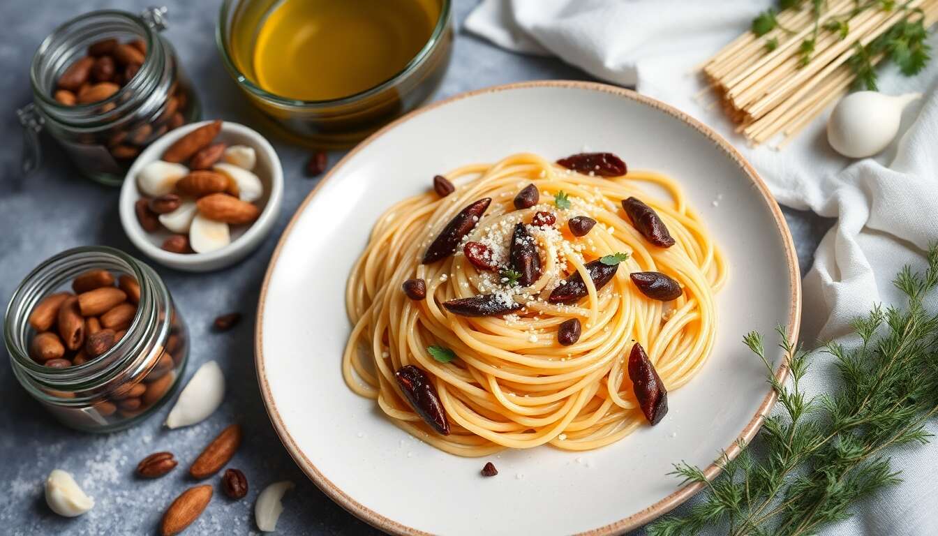 Spaghettis aux anchois, poutargue et fenouil sauvage : recette gourmande