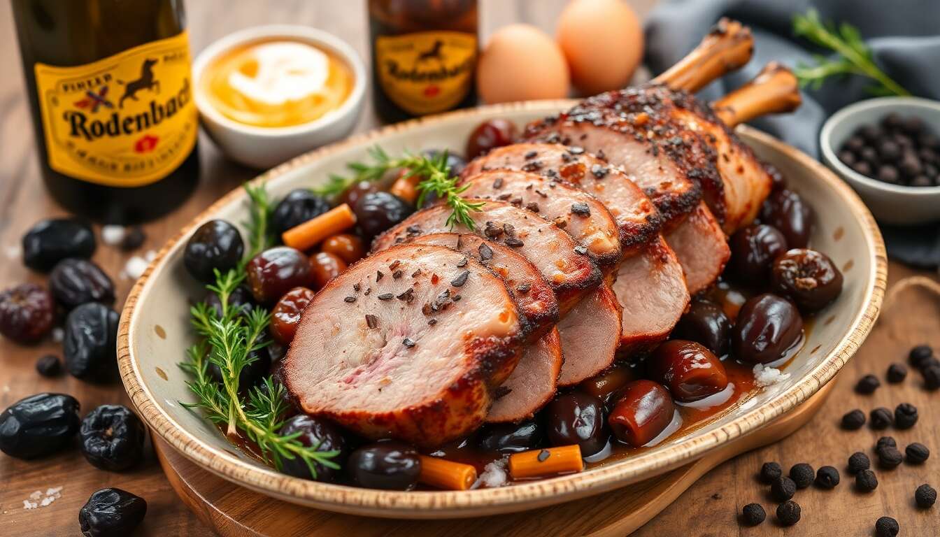 Recette de lapin aux pruneaux à la Rodenbach