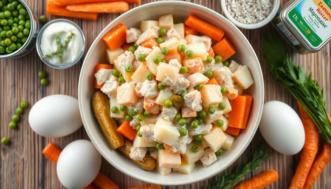 Recette rapide de salade russe