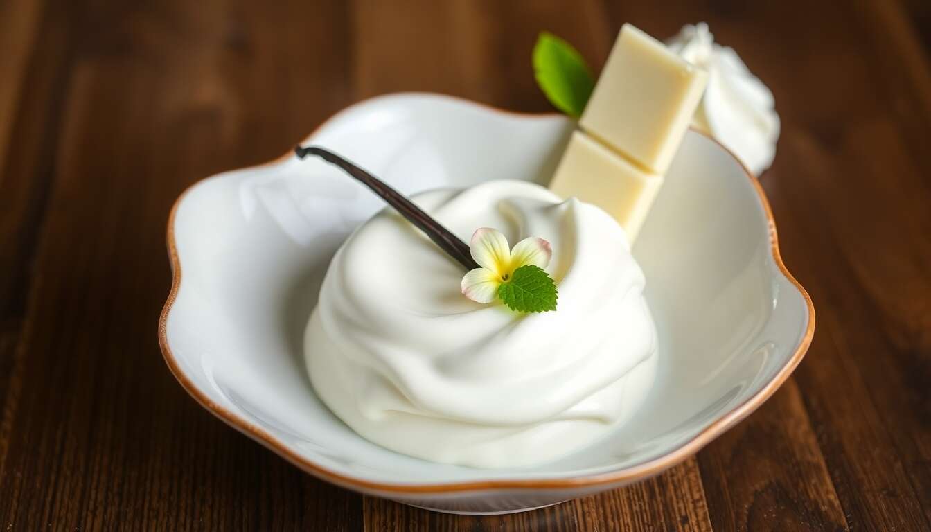 Délice aérien chocolat blanc-vanille