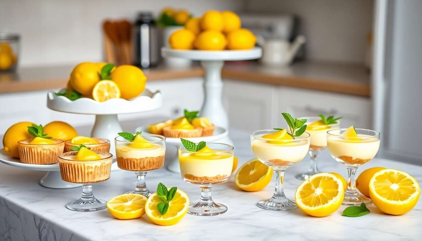 Délices sans cuisson : 3 desserts au citron rapides