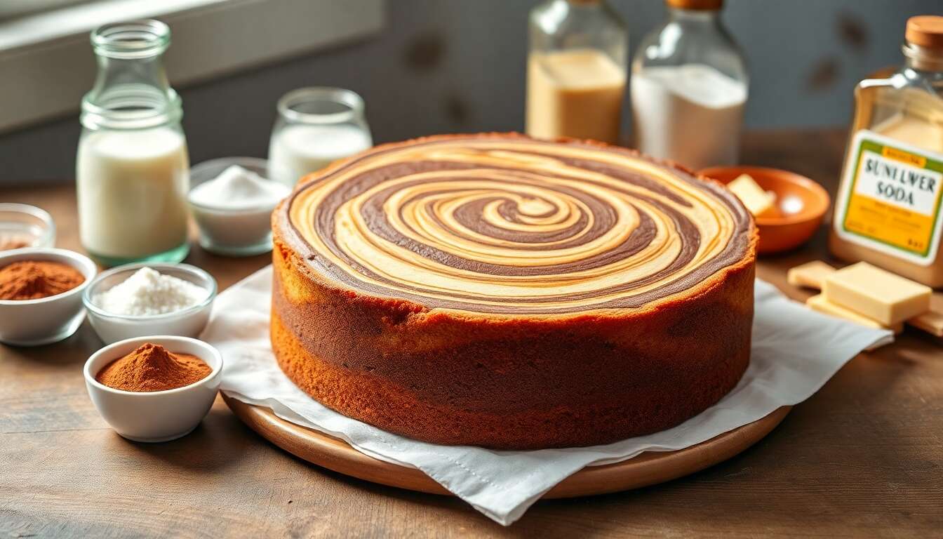 Gâteau marbré : recette facile et moelleuse