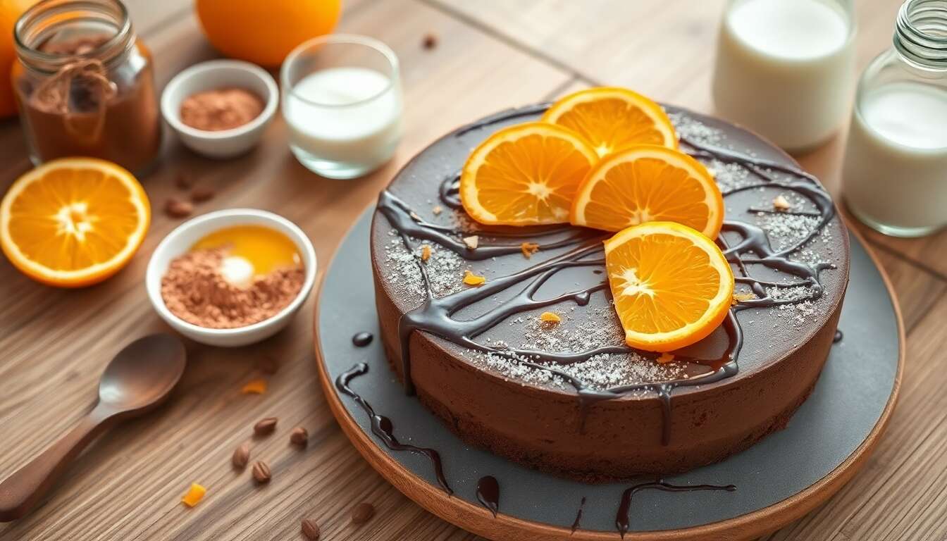 Délice chocolat orange : gâteau ig bas sans gluten