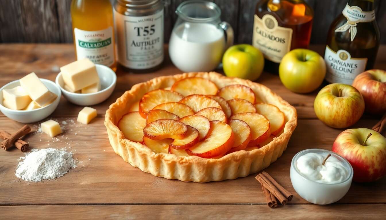 Délicieuse tarte aux pommes normande : recette simple et rapide