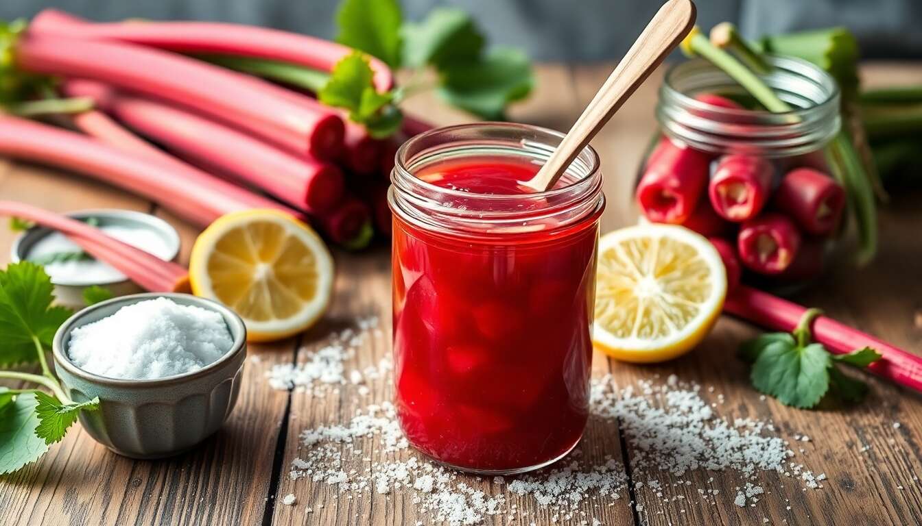 Rhubarbe confiturée : douceur authentique !