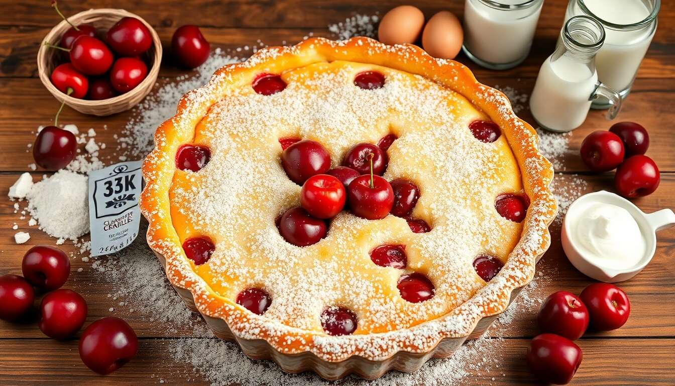 Clafoutis aux cerises : le dessert français express et savoureux