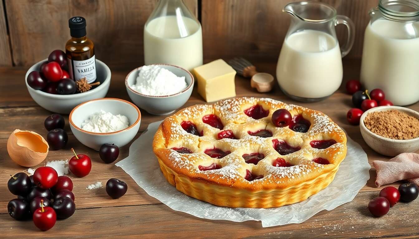 Clafoutis aux cerises : recette express et facile