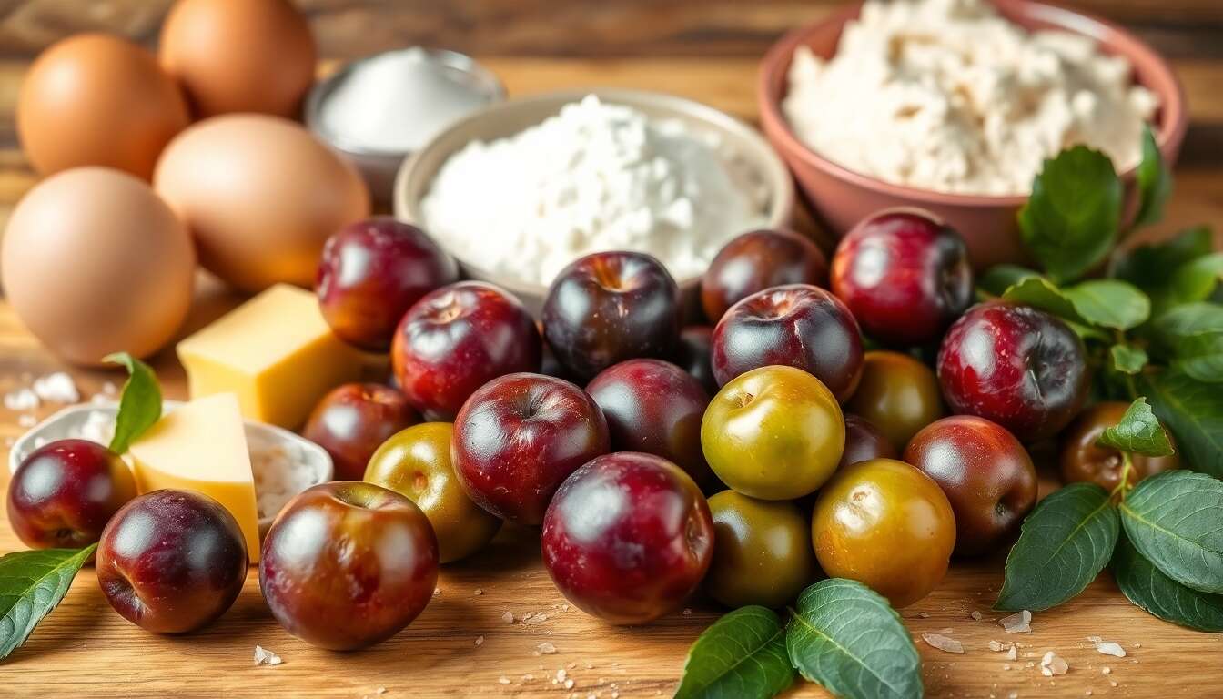 Délice aux prunes vertes