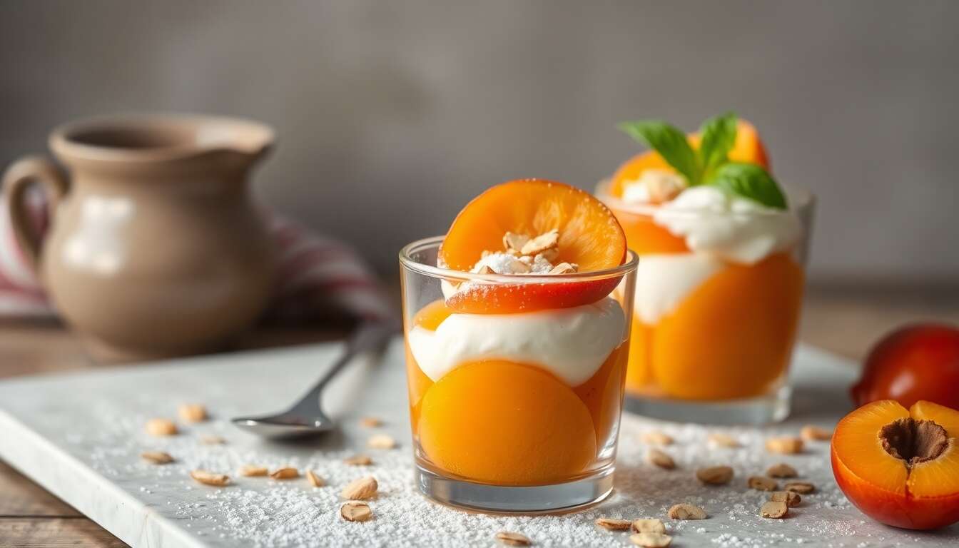 Verrine d'abricots : recette express gourmande !