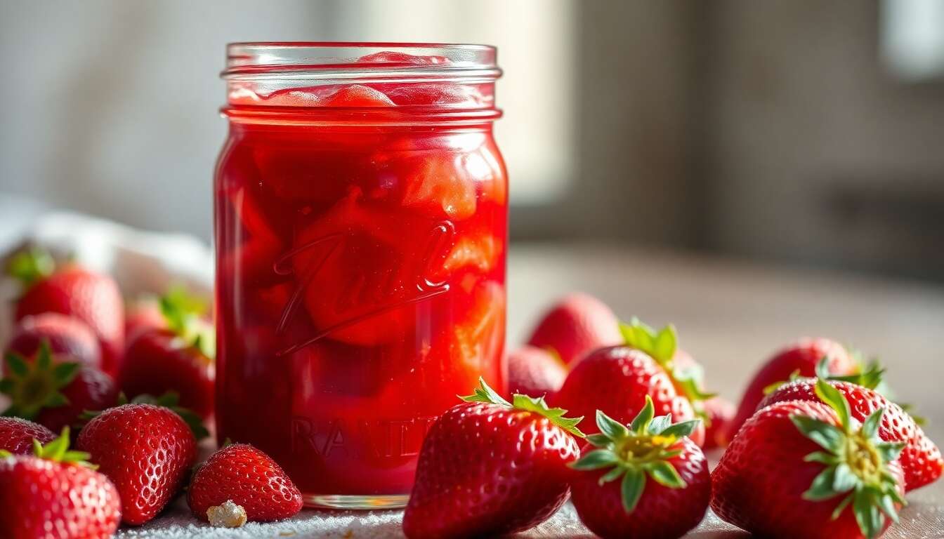 Confiture de fraise express