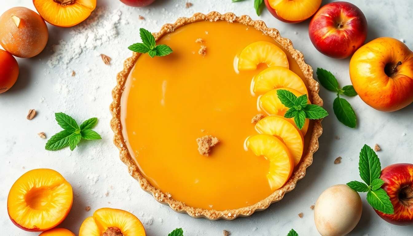 Délice d'été : tarte abricot pêche et tonka