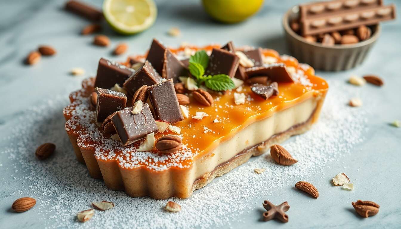 Délice praliné : la tarte irrésistible