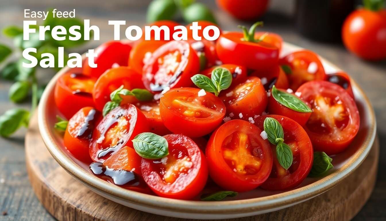 Recette facile de salade de tomates fraîches