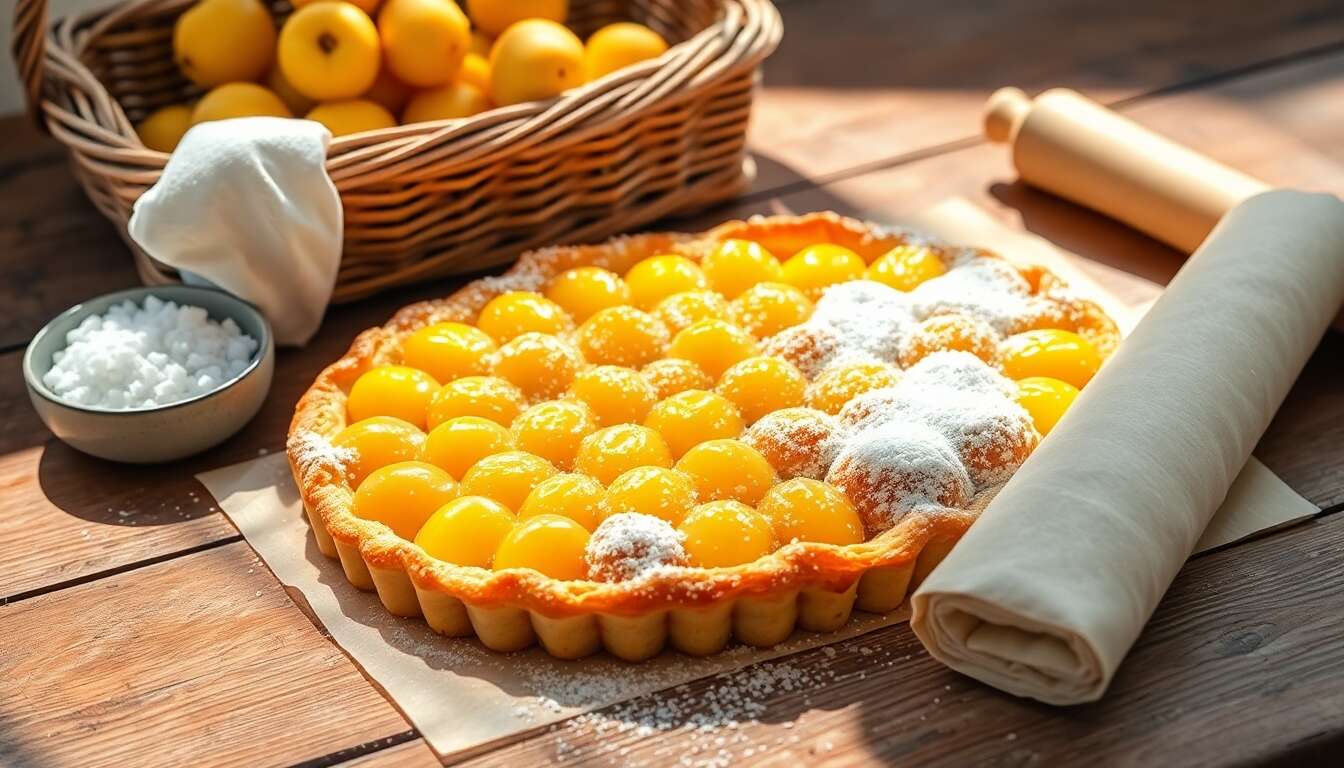 Tarte aux mirabelles de Lorraine à l'ancienne