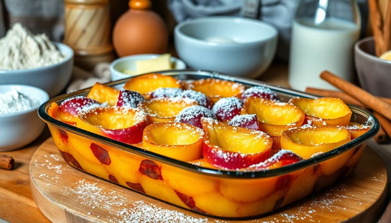 Délice fruité : gratin mirabelle-quetsche