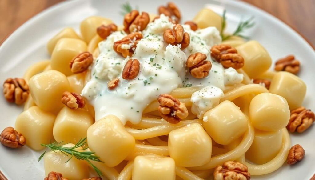 Recette de gnocchi au gorgonzola et noix