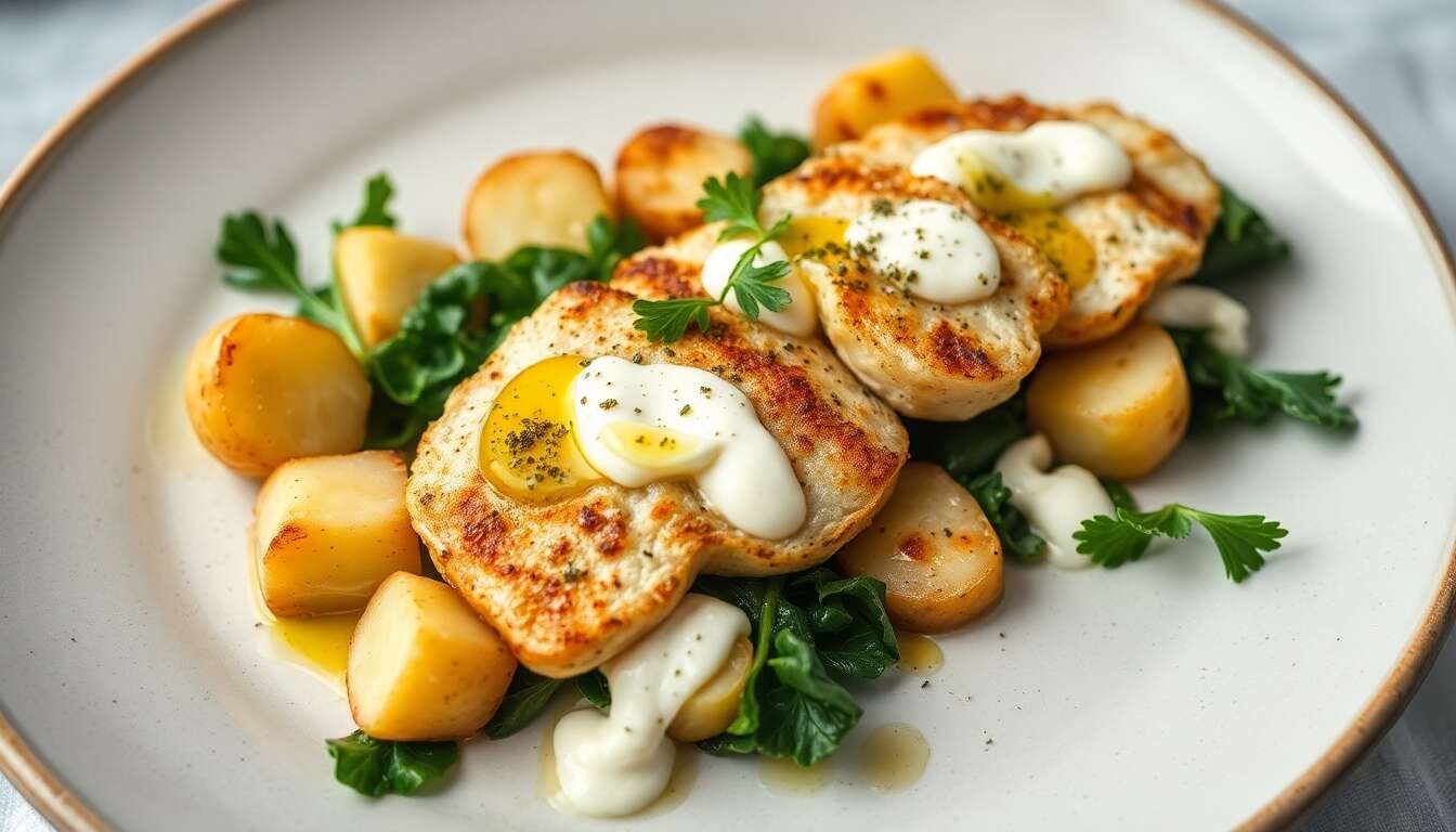 Brandade de maquereau fumé : recette gourmande avec scarole braisée et sauce pickallily