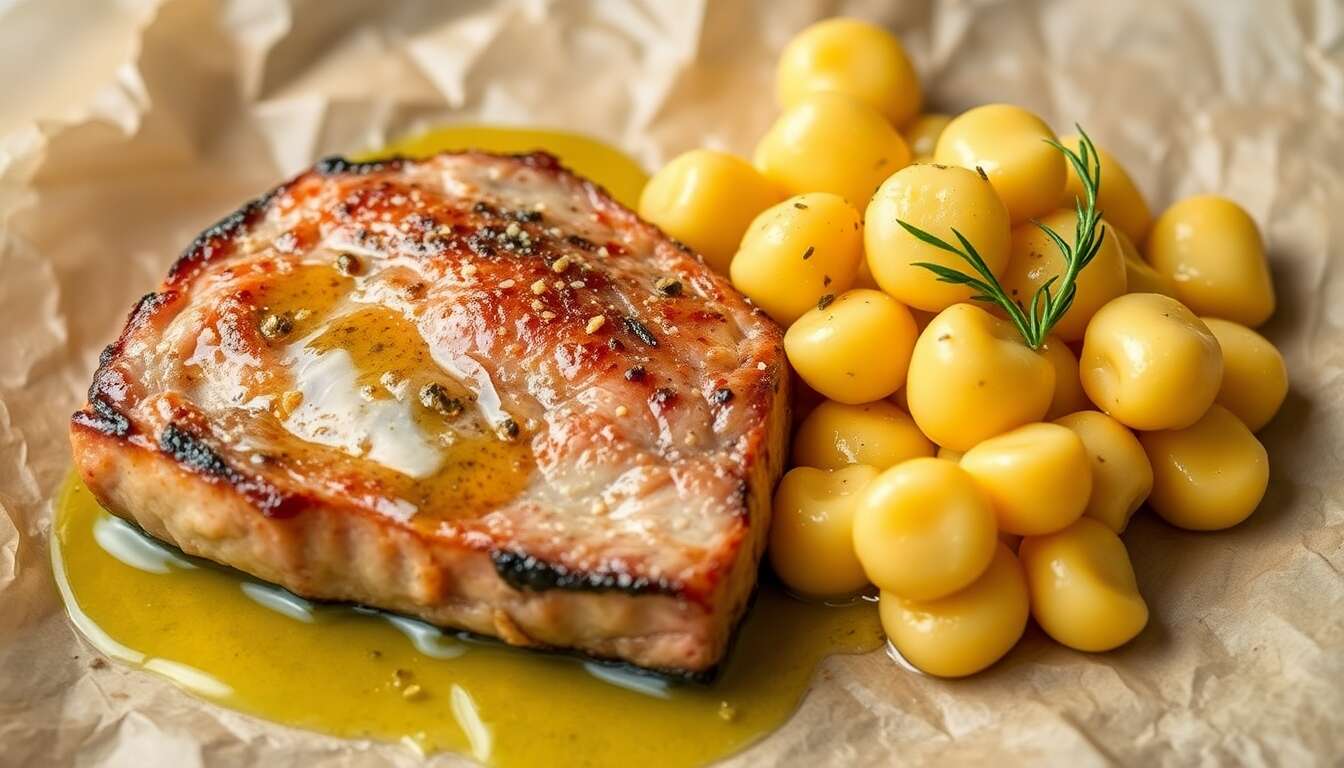 Filet de bar au fenouil et gnocchi en papillote : une recette savoureuse