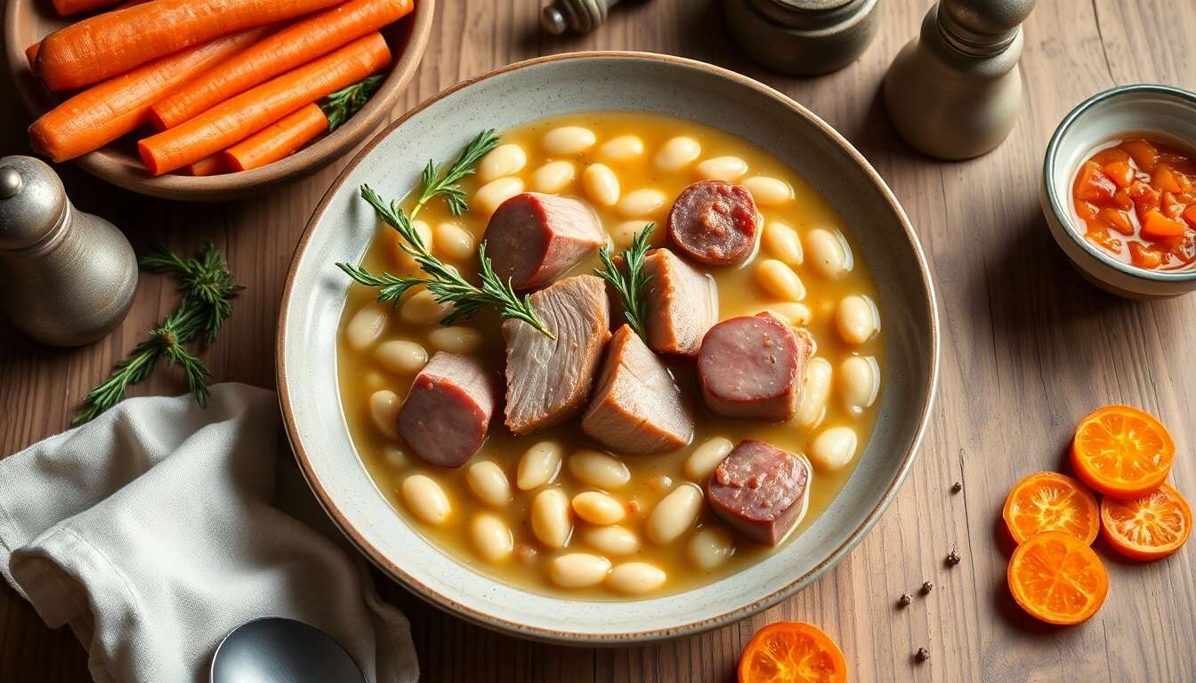 Potée de porc à la saucisse de Morteau et haricots : recette savoureuse