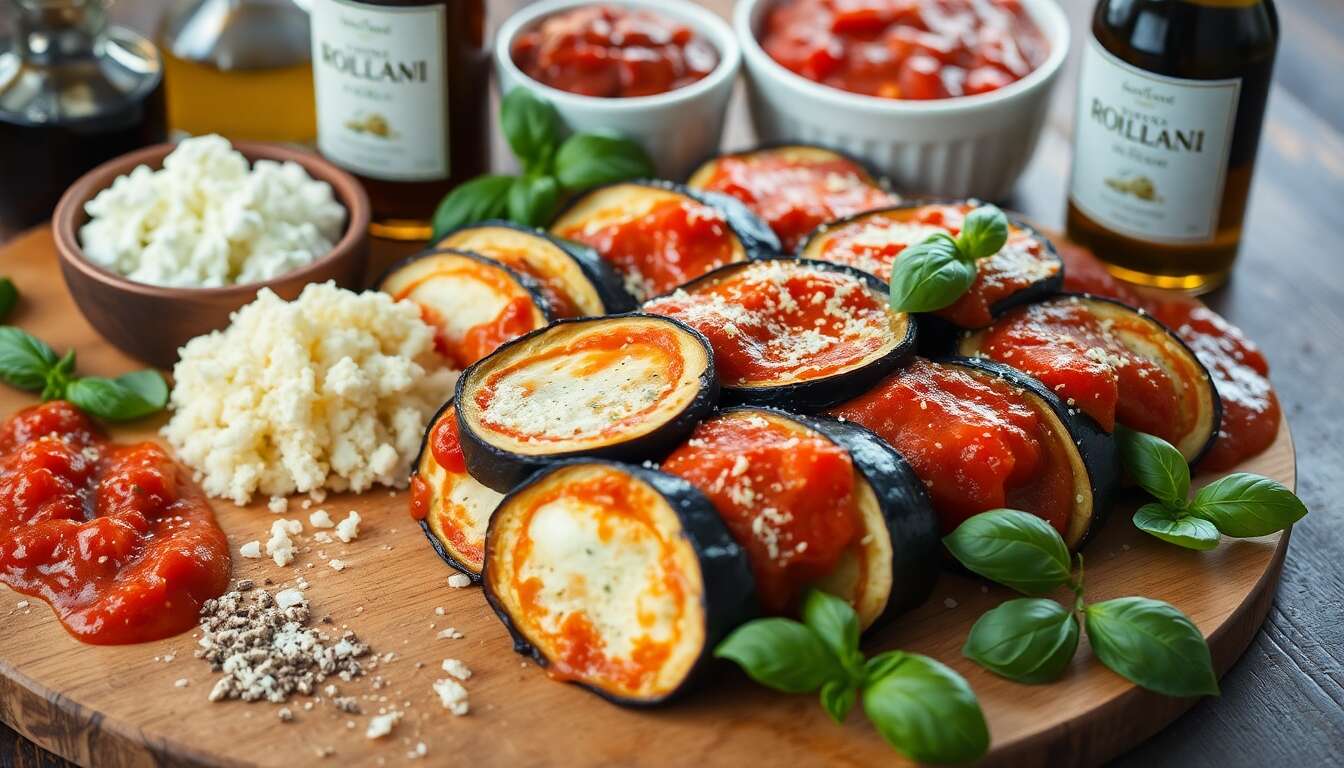Rollatini d'aubergine à la ricotta : recette savoureuse