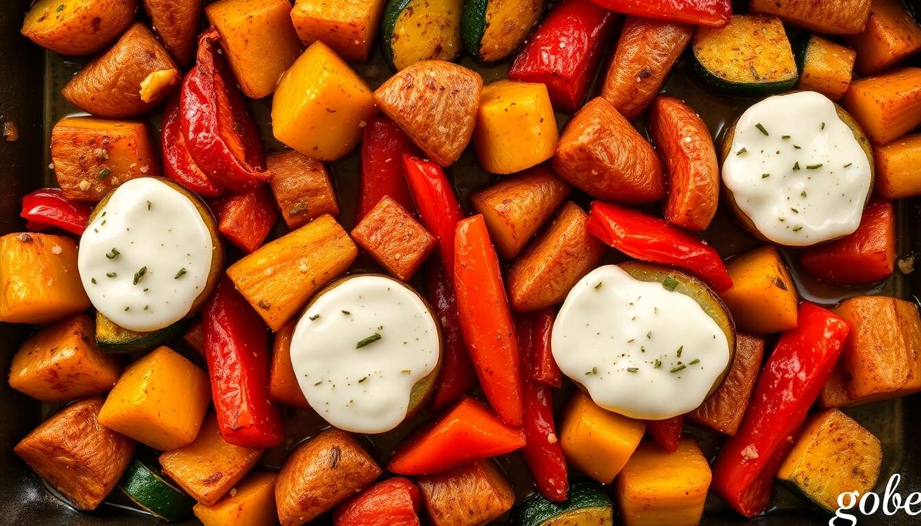 Légumes rôtis au four : recette gourmande à la mozzarella